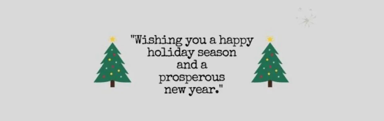 Holiday Season Greetings from the CEO
